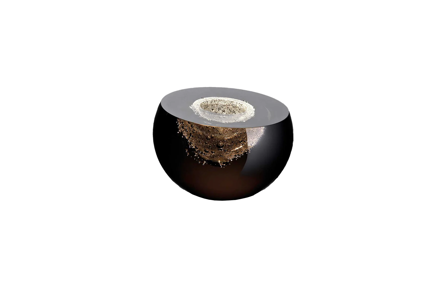 Baby Moon Small Vase - Clear Bronze