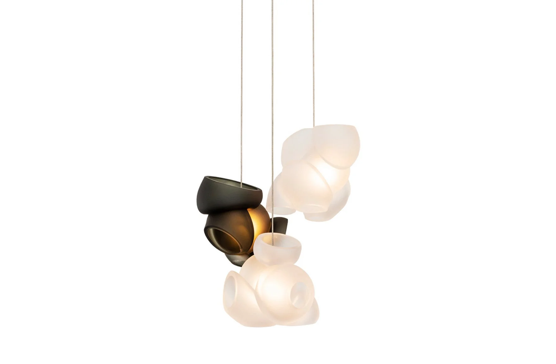 100.3 Suspension Lamp - Clear with Grey