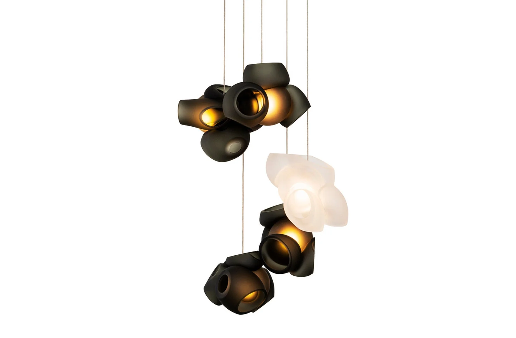 100.5 Suspension Lamp - Grey with Clear