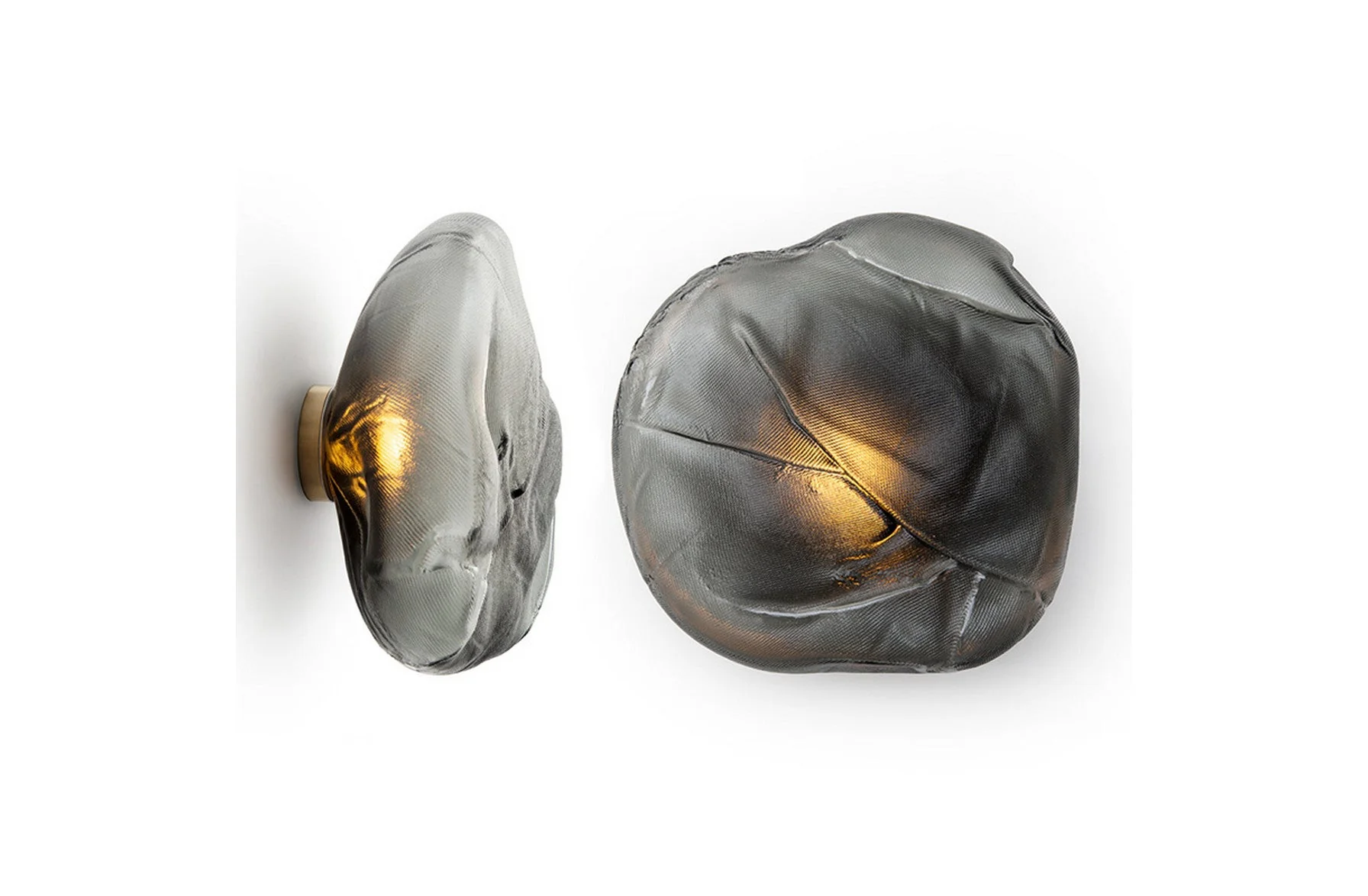 73s Brass Ceiling/Wall Lamp - Grey 2