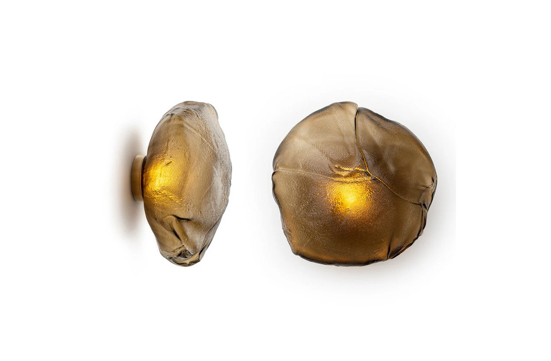 73s Brass Ceiling/Wall Lamp - Grey 3