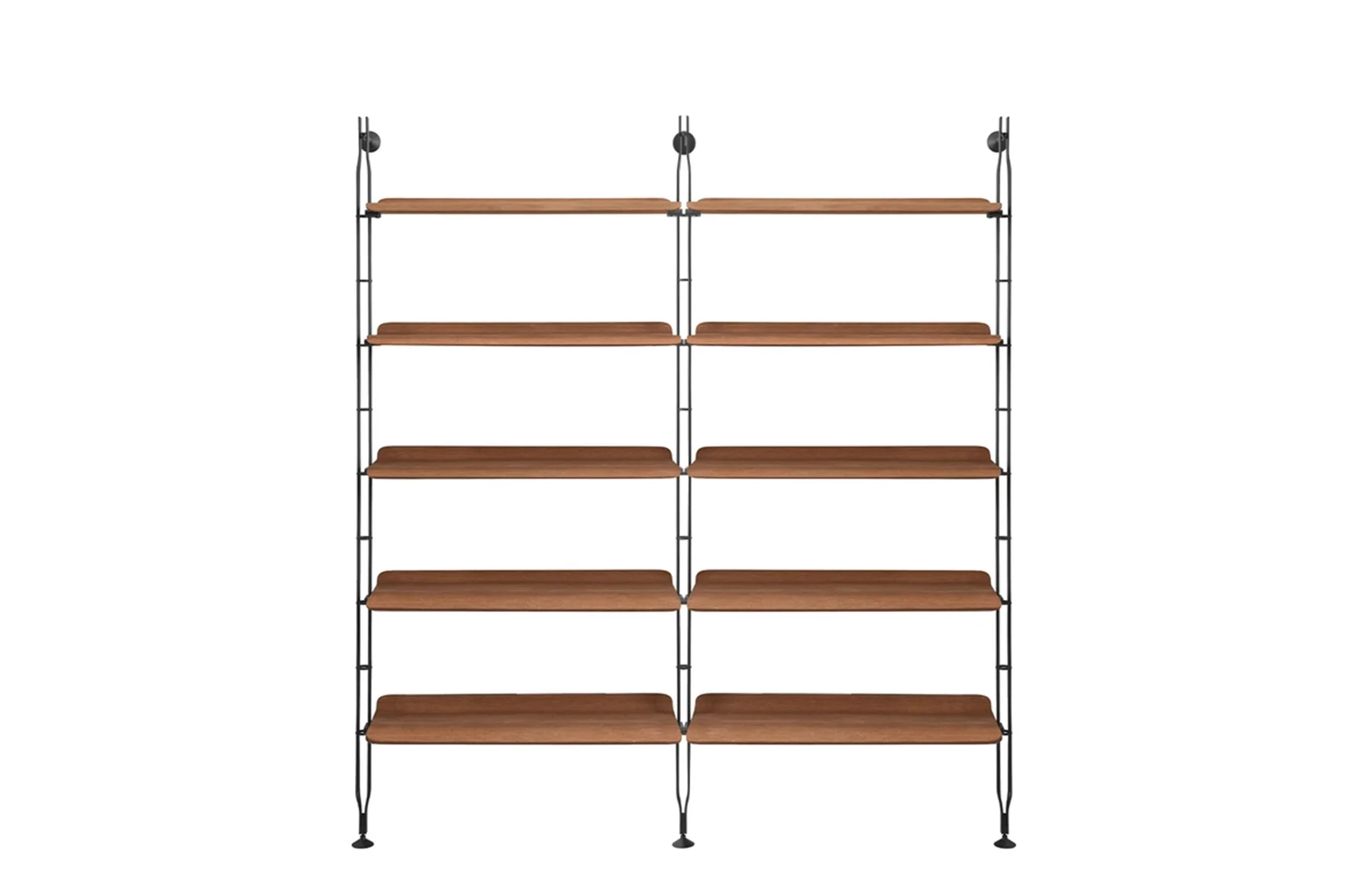 Adam Wood Bookcase - 10 Shelves 90 cm - 3 Struts