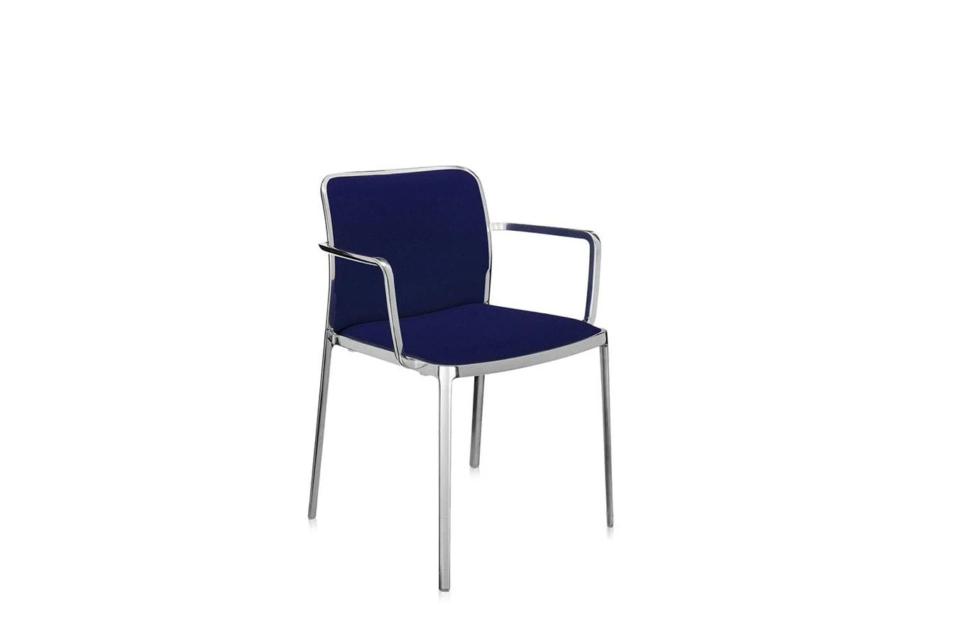 Audrey Soft Shiny Chair with Arms - Image 6