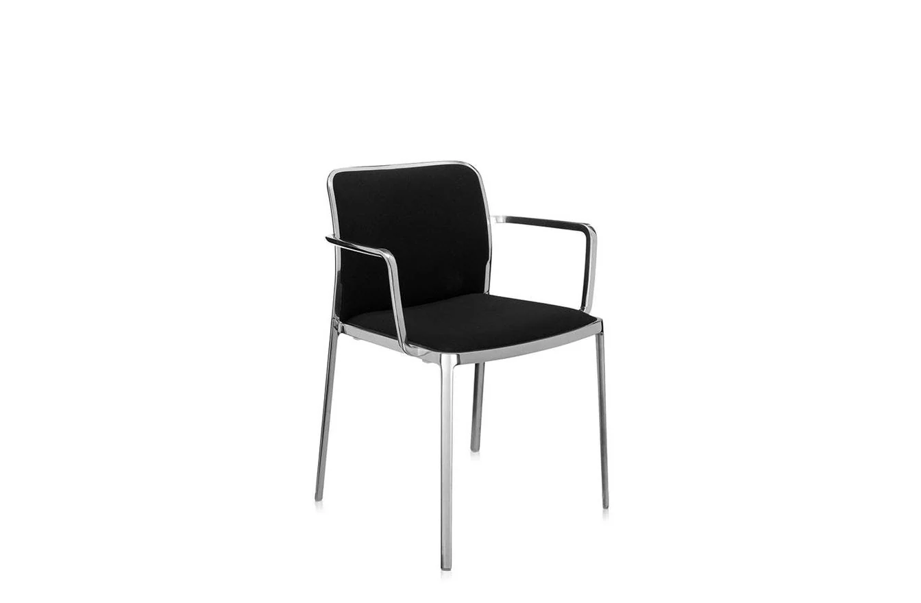 Audrey Soft Shiny Chair with Arms - Image 8