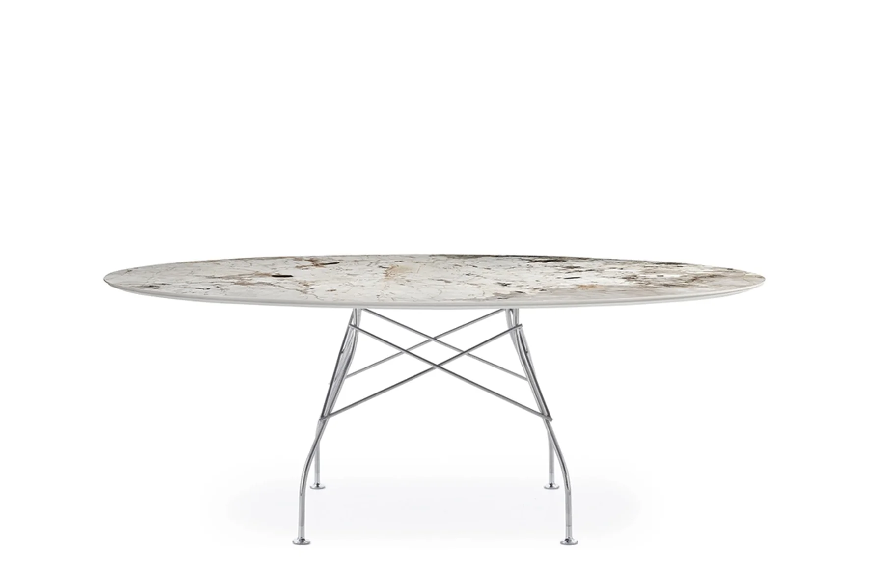 Glossy Oval Table - Stoneware