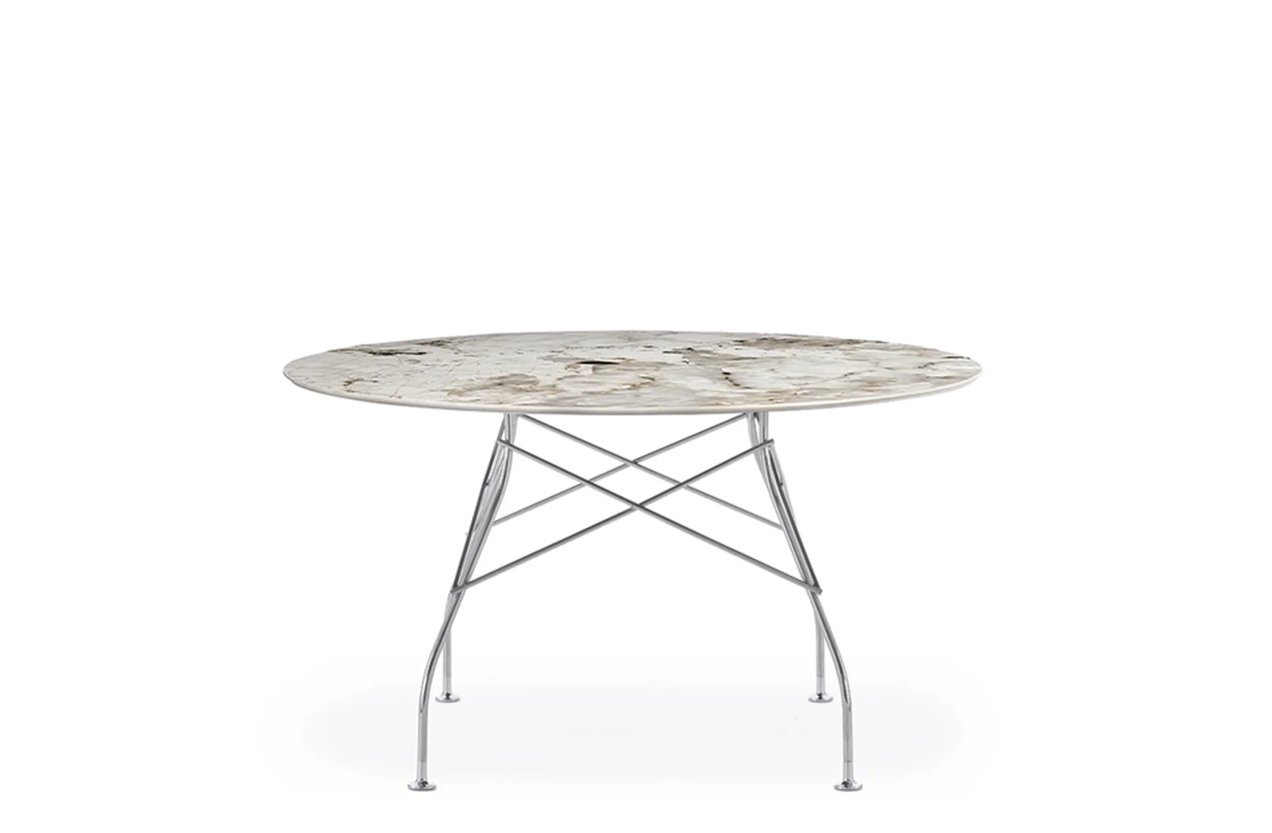 Glossy Round Table - Stoneware