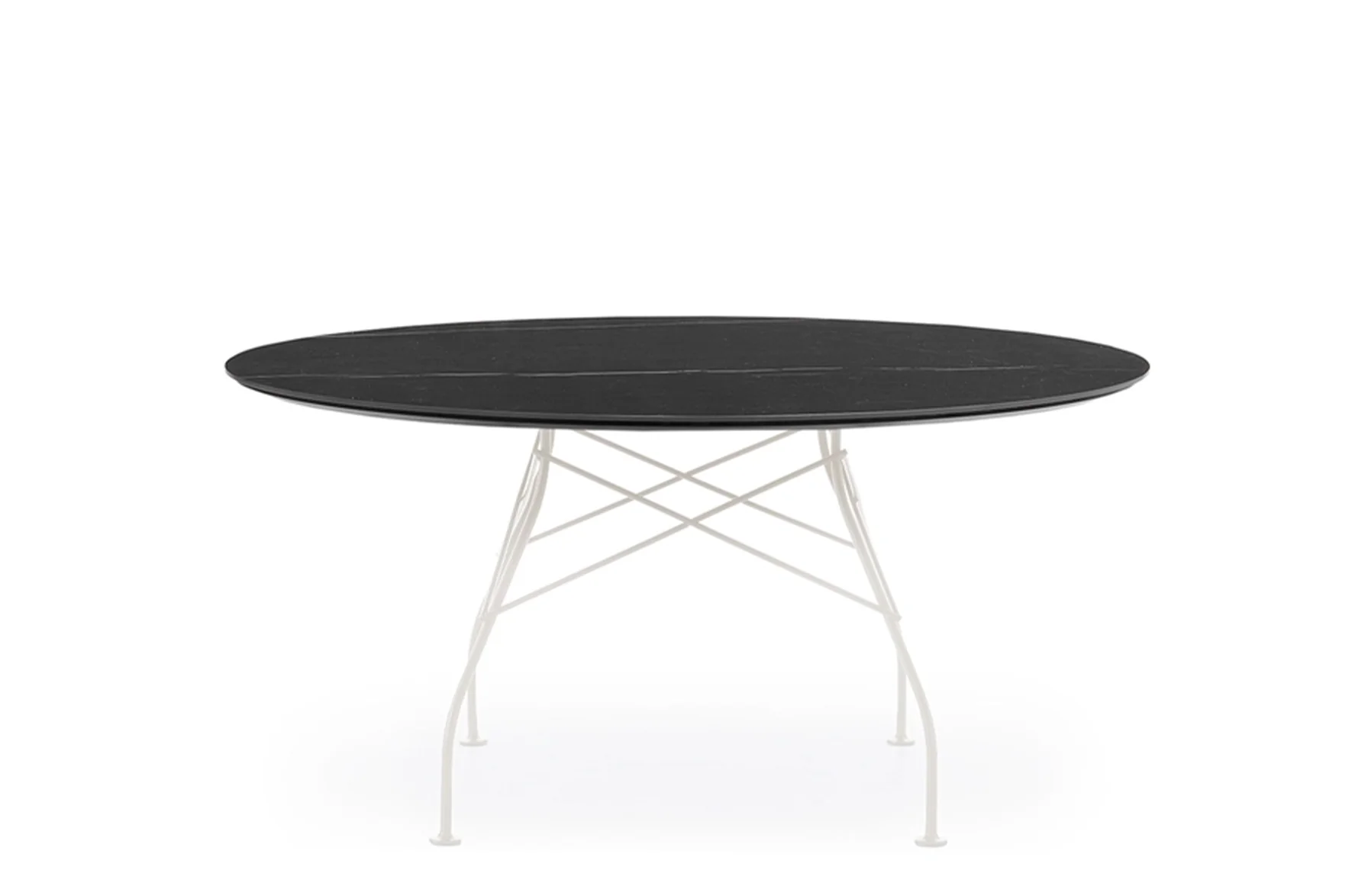 Glossy XXL Round Table - Stoneware - Image 6