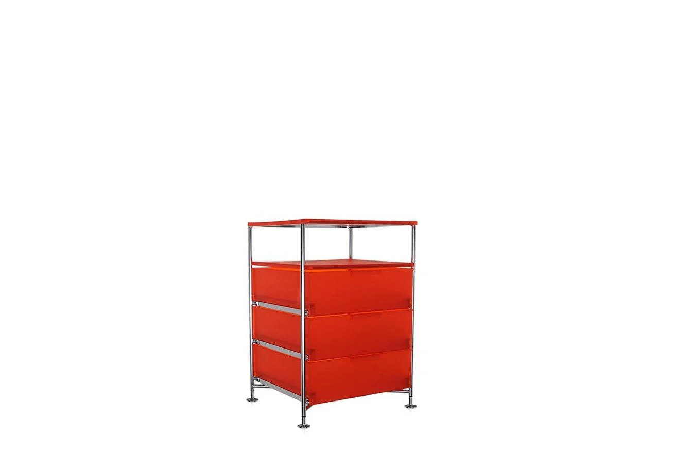 Mobil Chest of Drawers - 3 Containers & Shelf - Feet - Image 5