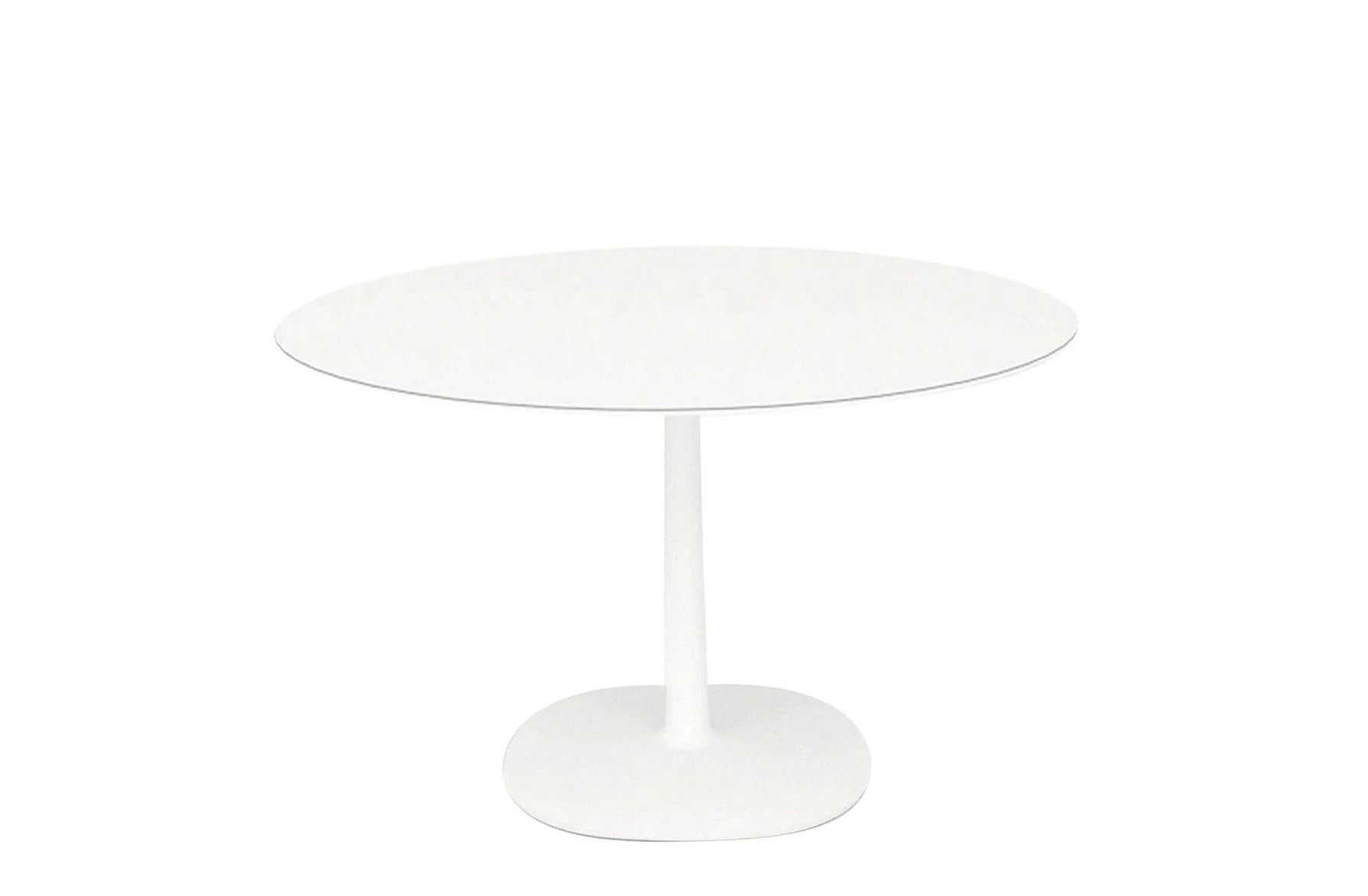 Multiplo Outdoor Large Round Table - Square Base - Glass