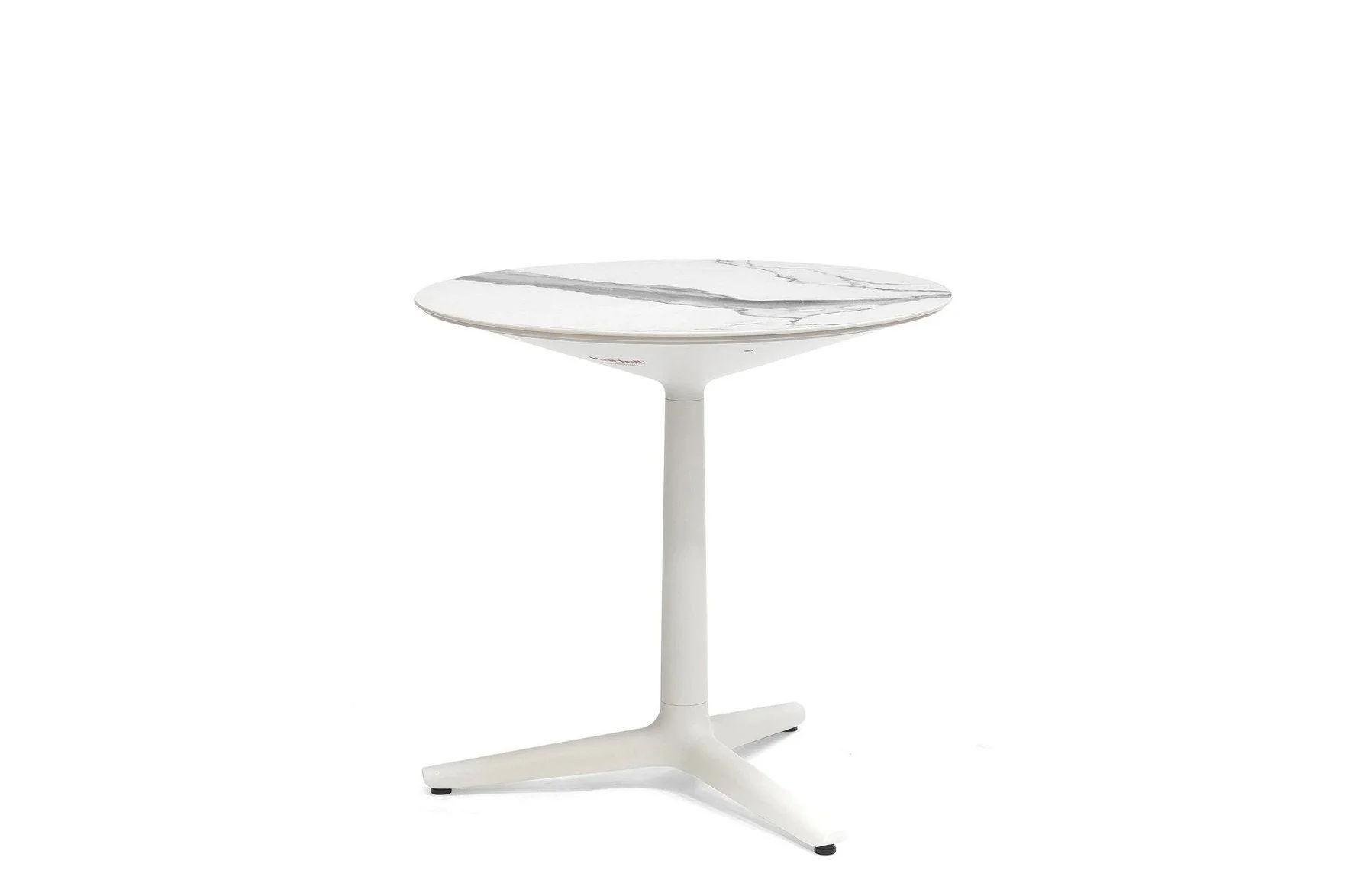 Multiplo Outdoor Small Round Table - Base with Spokes - Stoneware