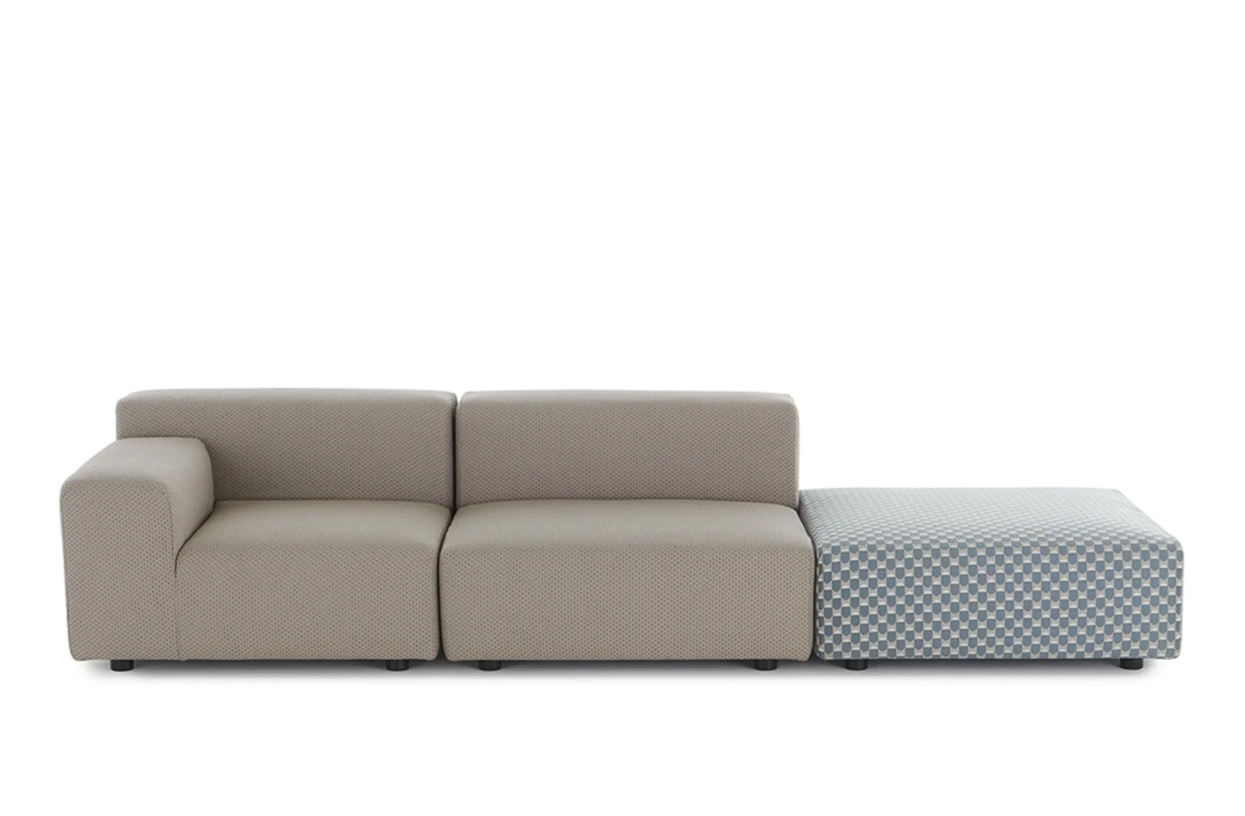 Plastics Outdoor Liberty 2 Seat Sofa with Right Ottoman - Image 3