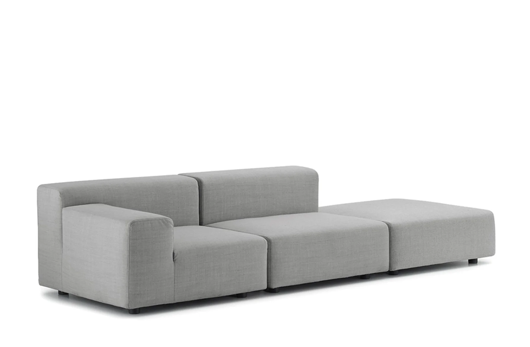 Plastics Outdoor 2 Seat Sofa with Right Ottoman - Image 2