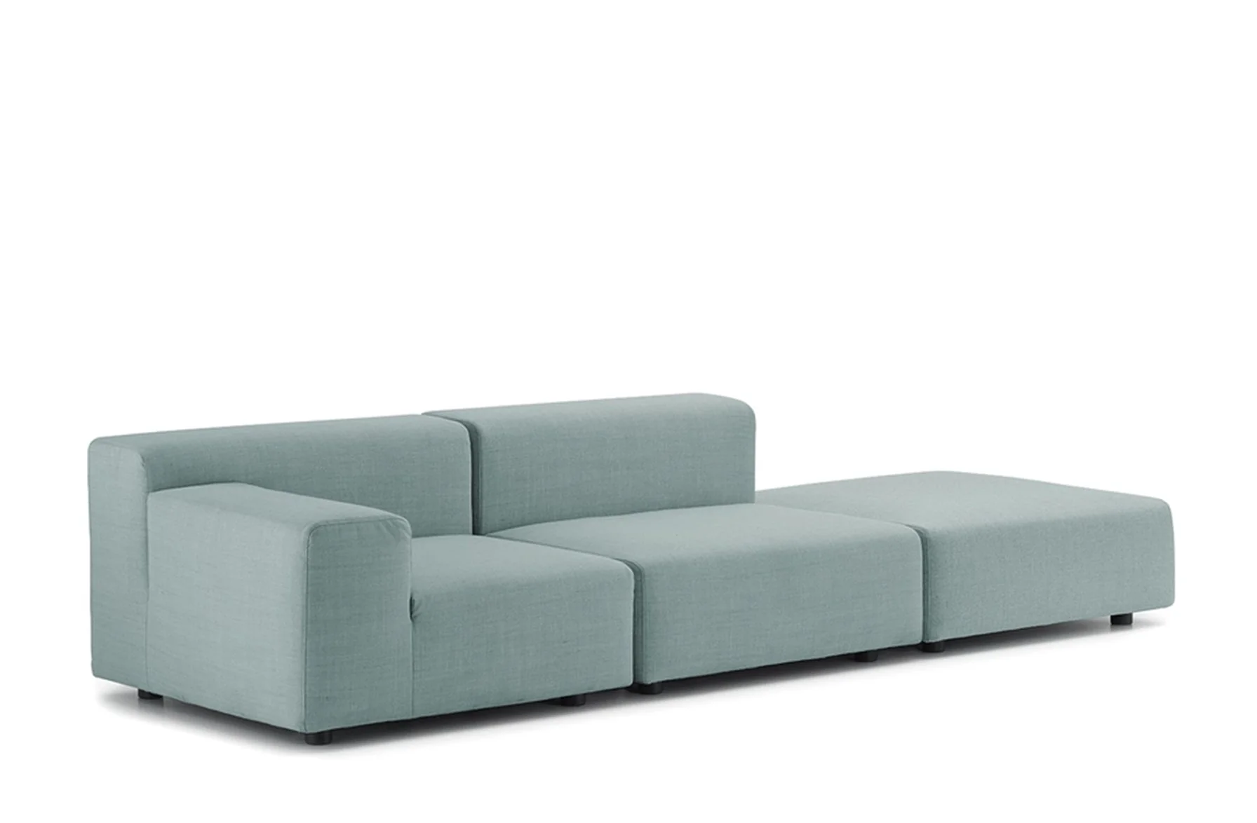 Plastics Outdoor 2 Seat Sofa with Right Ottoman - Image 3