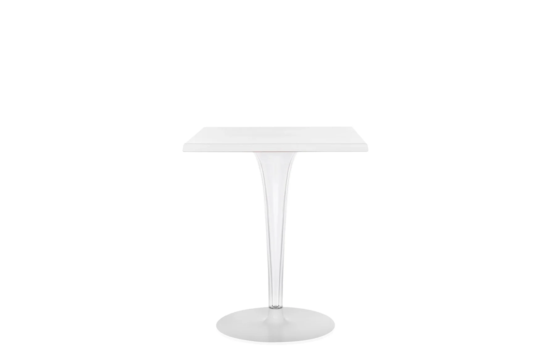 TopTop Contract Small Square Table - Round Leg