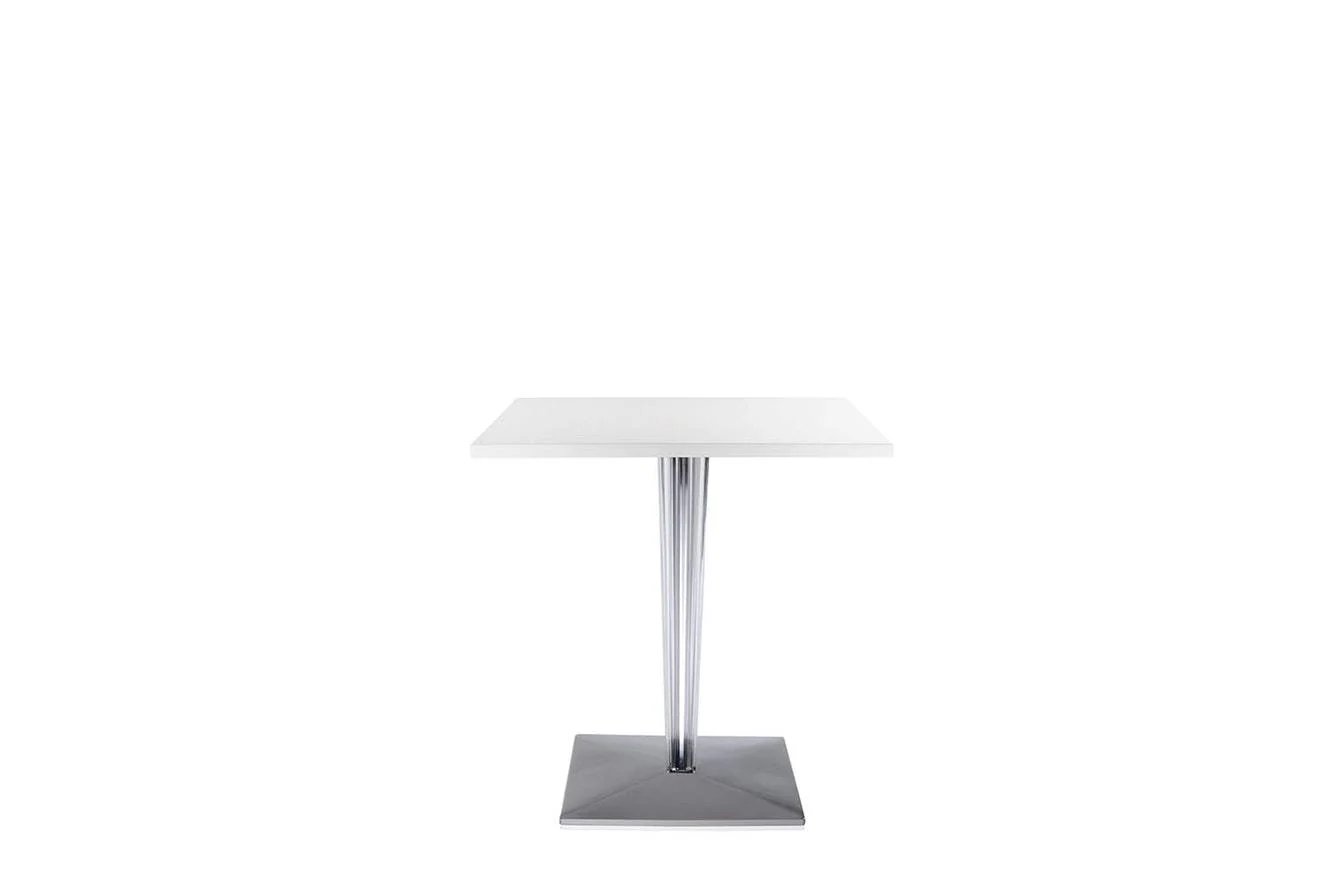 TopTop Large Square Table - Glossy Top - Square Leg