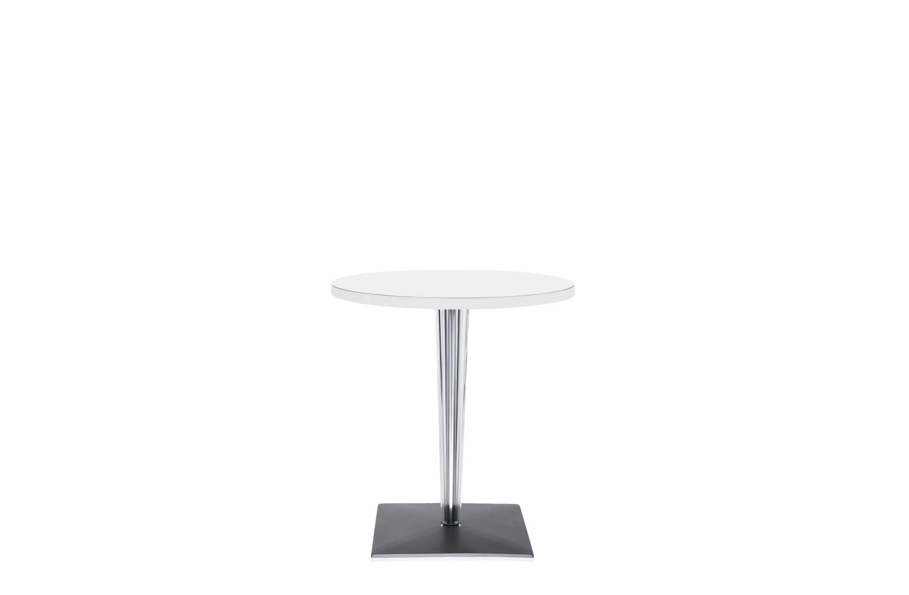 TopTop Large Round Table - Laminated Top - Square Leg