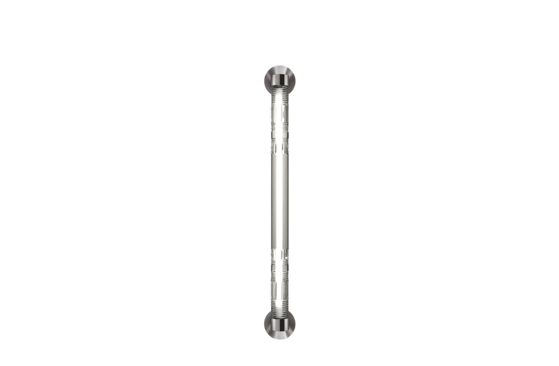 Crystal Tube Wall Light - Polished Chrome