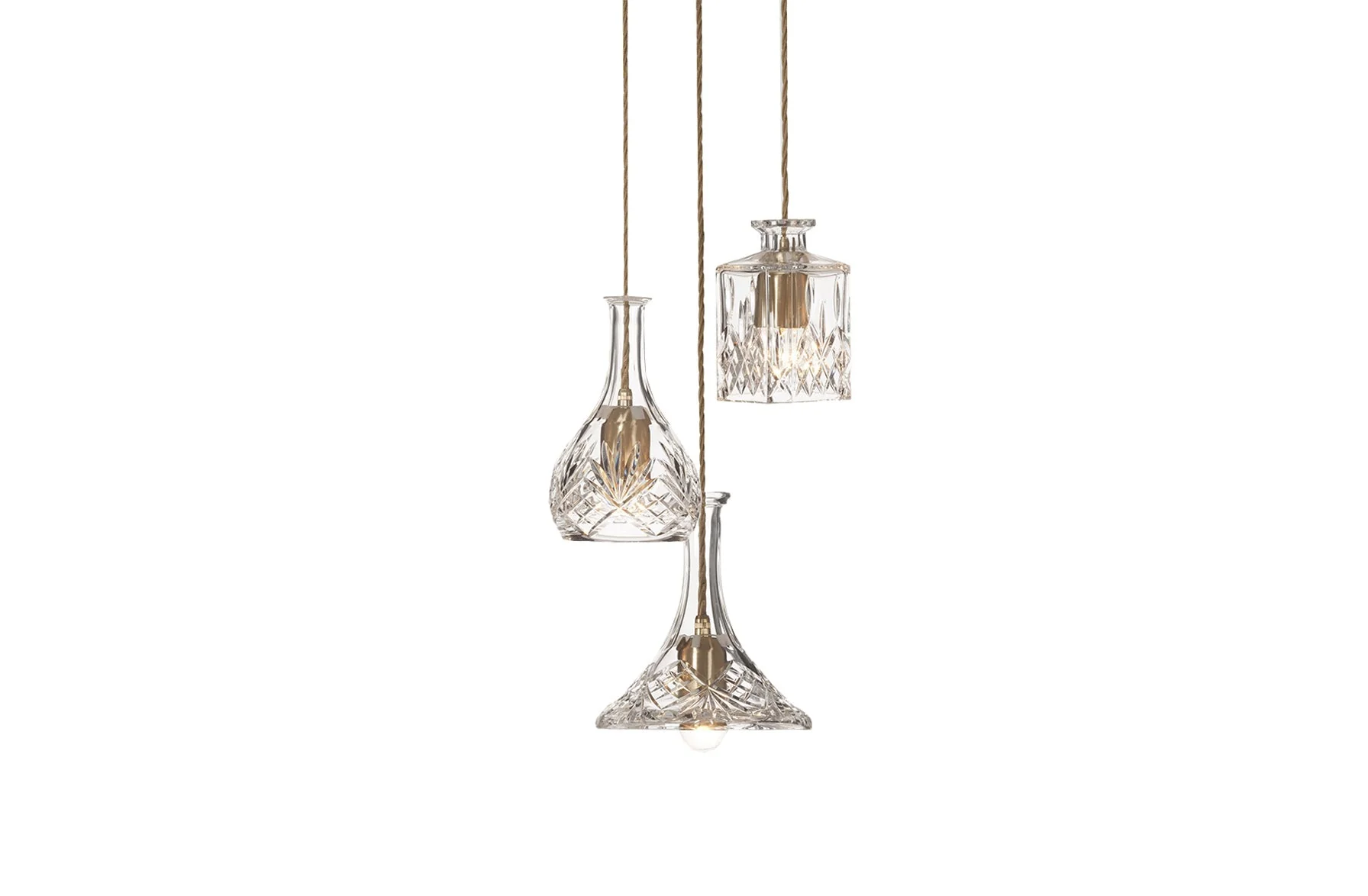 Decanterlight Chandelier 3 Piece