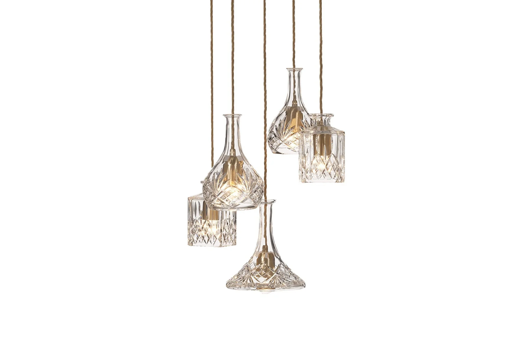 Decanterlight Chandelier 5 Piece