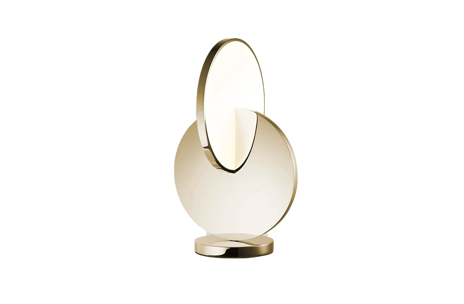 Eclipse Table Lamp - Polished Gold
