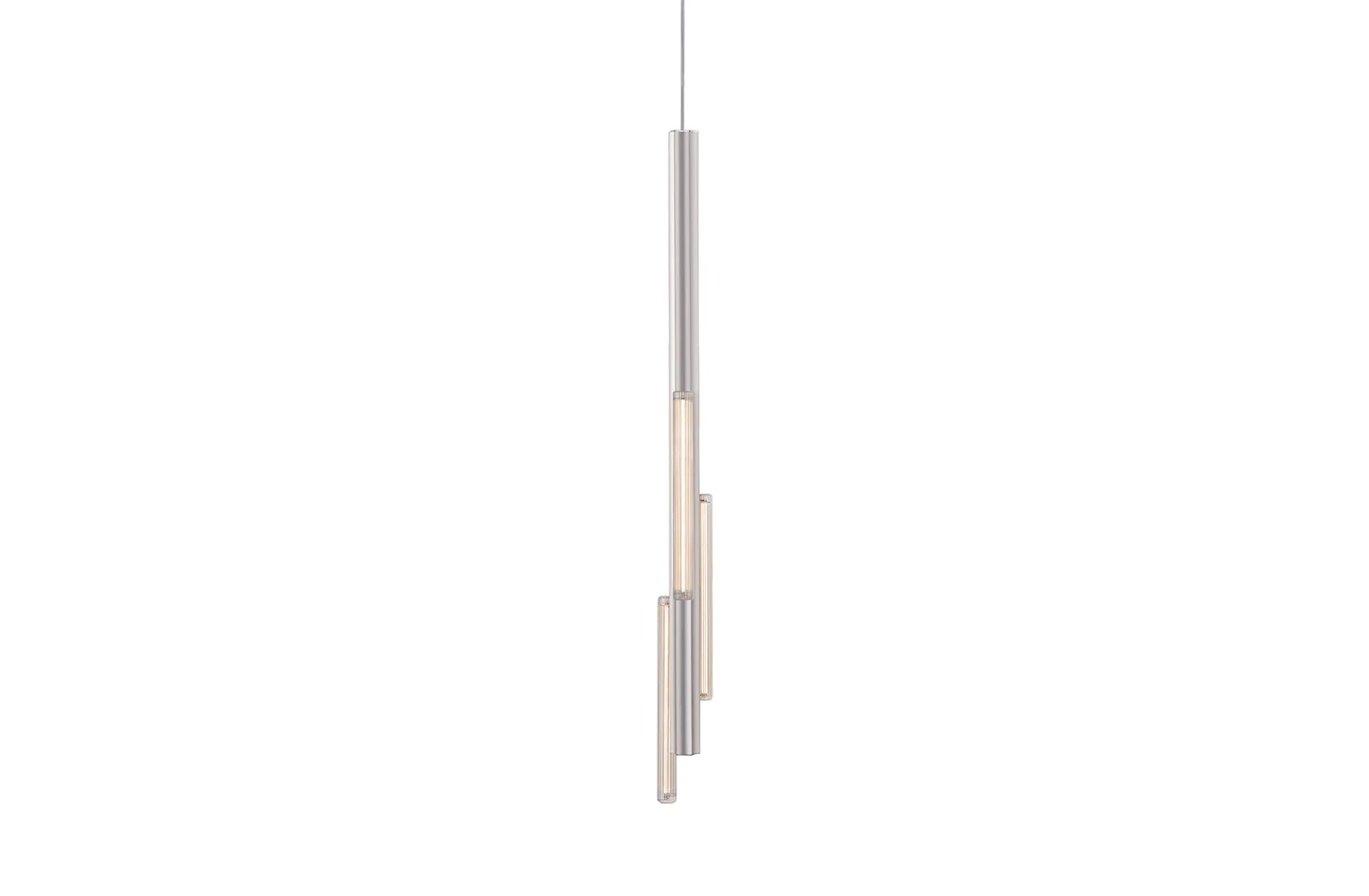 Hail 3 Light Tall - Brushed Silver