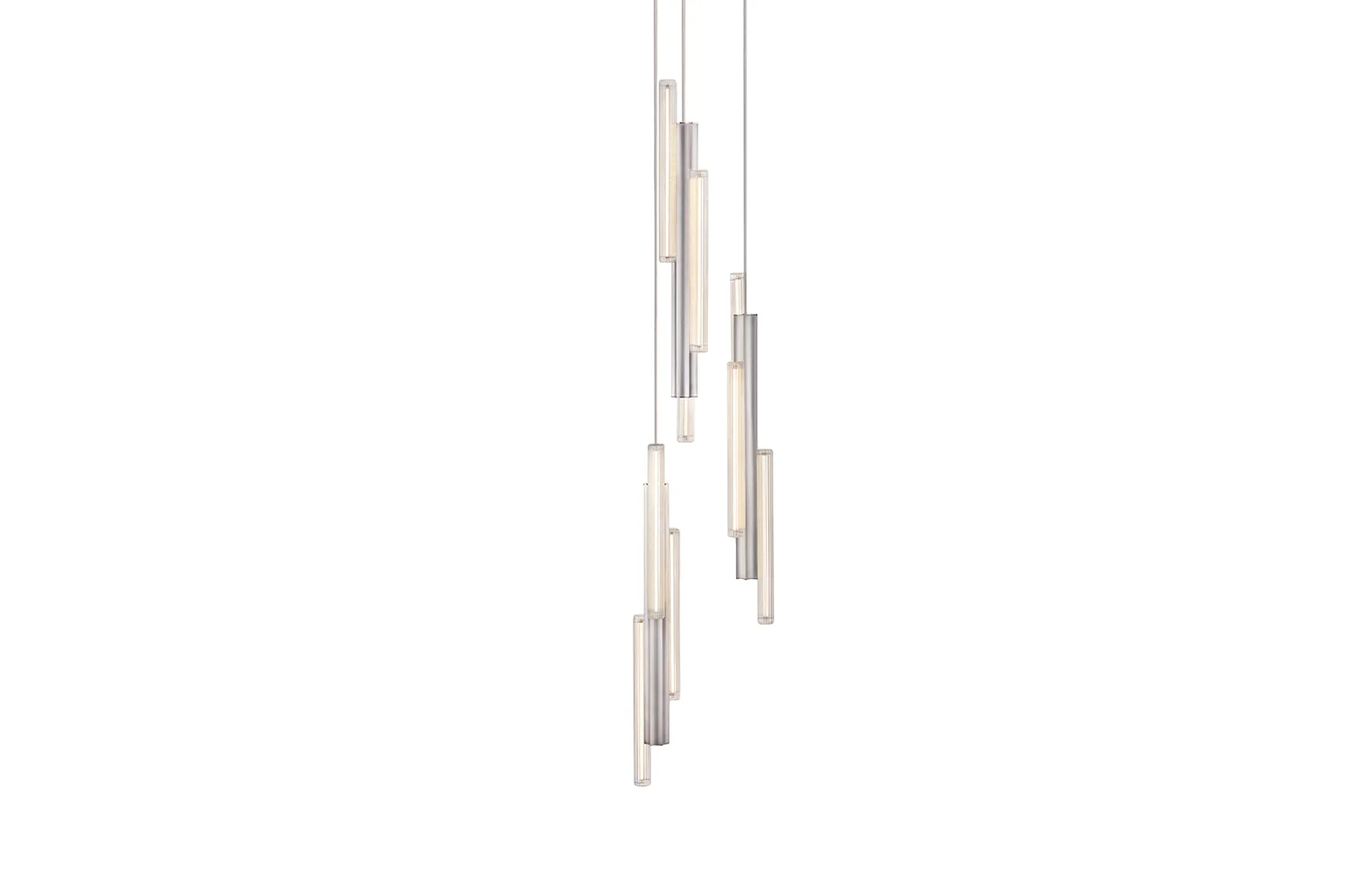 Hail 3 Piece Chandelier - Brushed Silver
