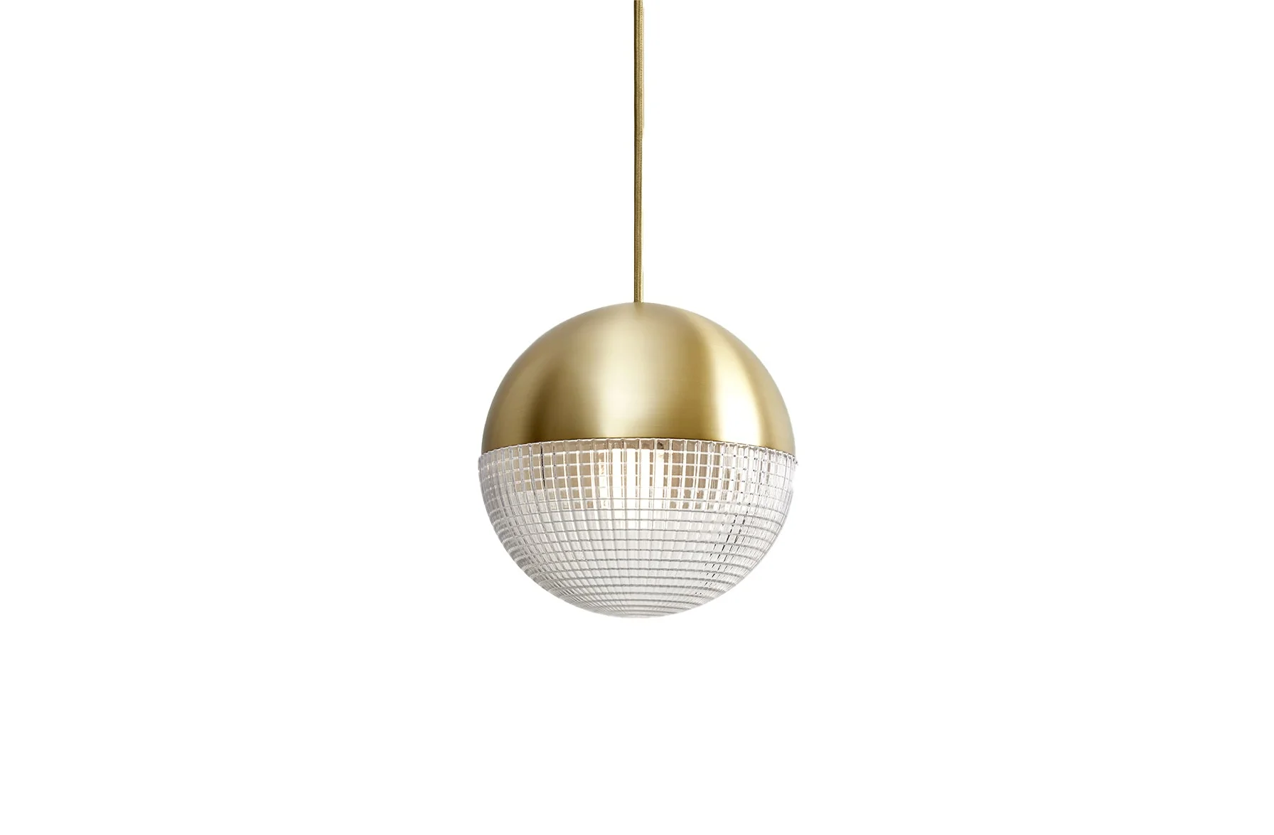 Little Lens Flair Pendant Light - Brushed Brass