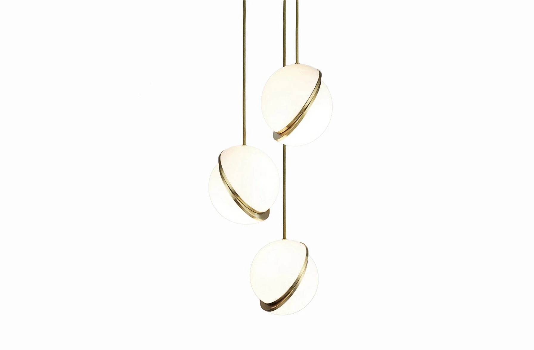 Mini Crescent Chandelier 3 Piece