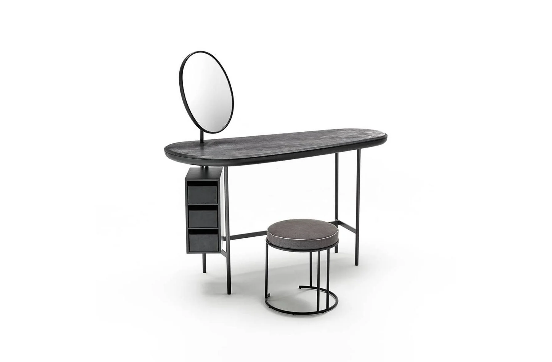 Pebble Desk with Mirror