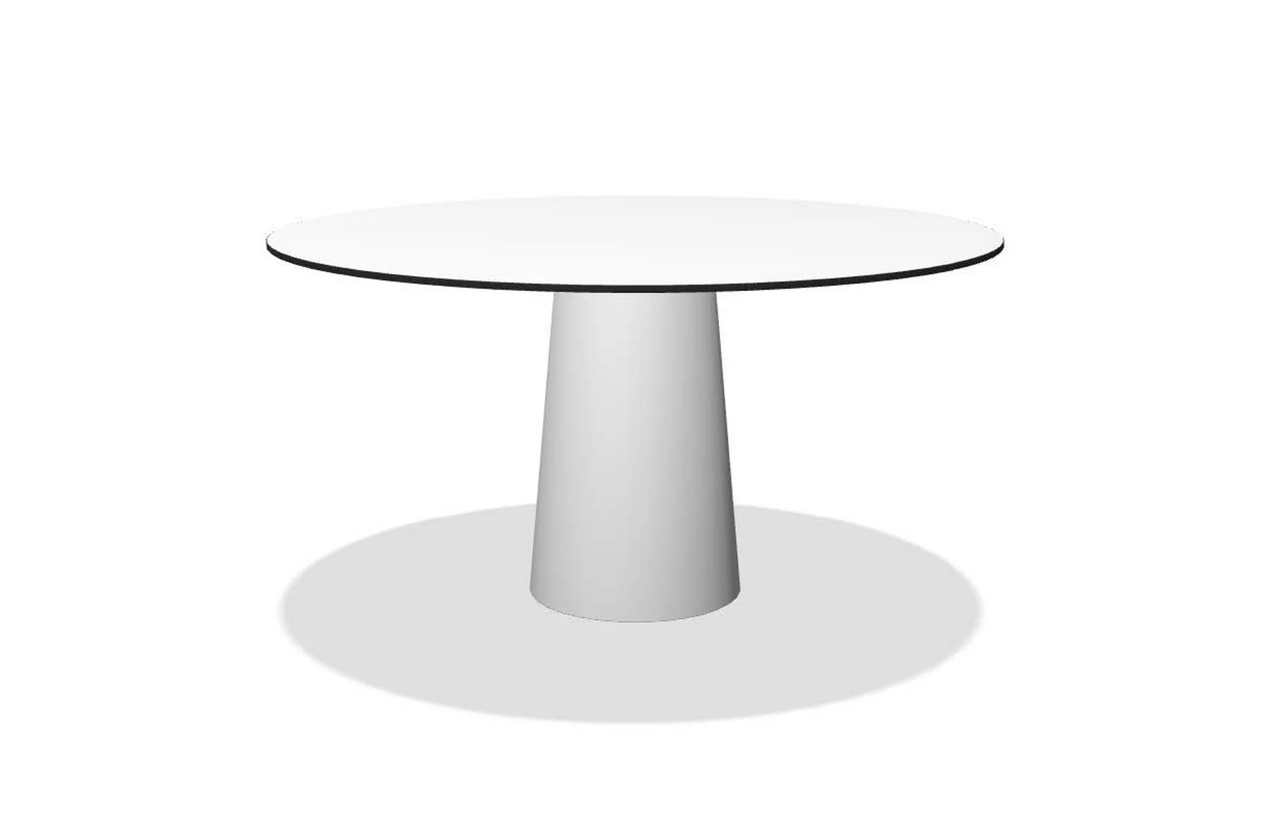 Container Table 7143 with HPL Round Top 140cm - Image 2