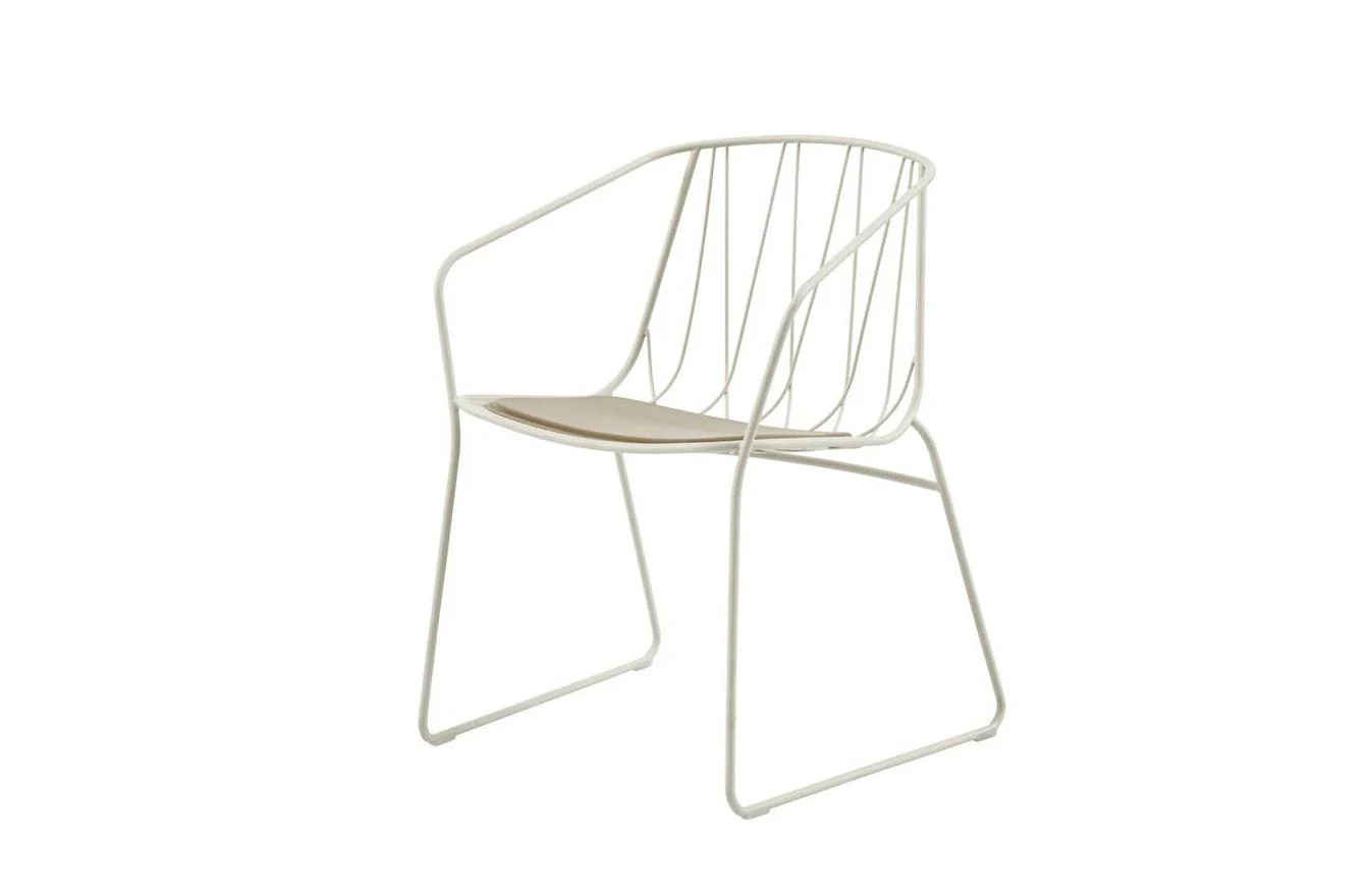 Chair with Arms White