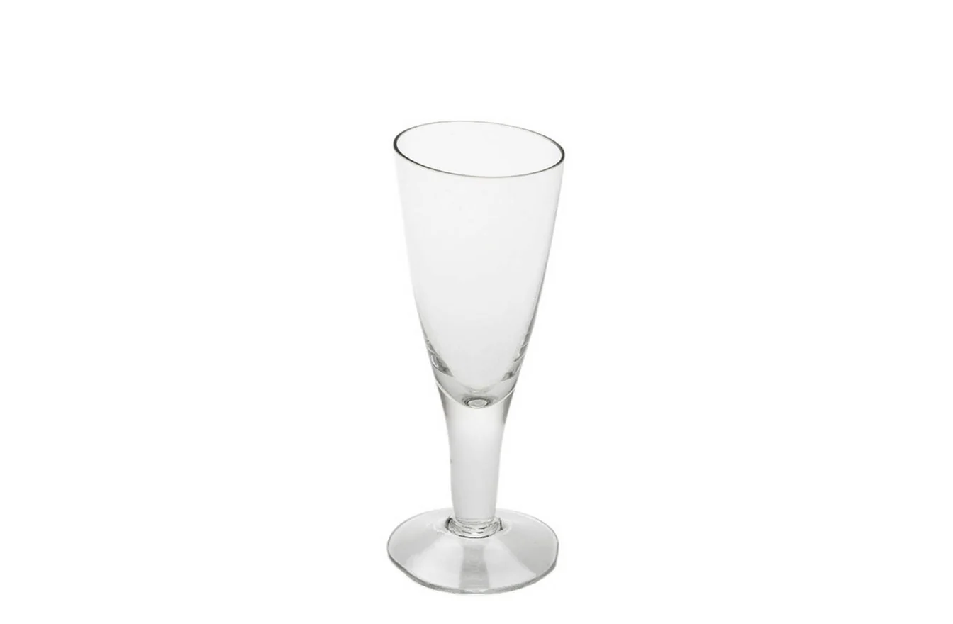 Tipsy Champagne Glass