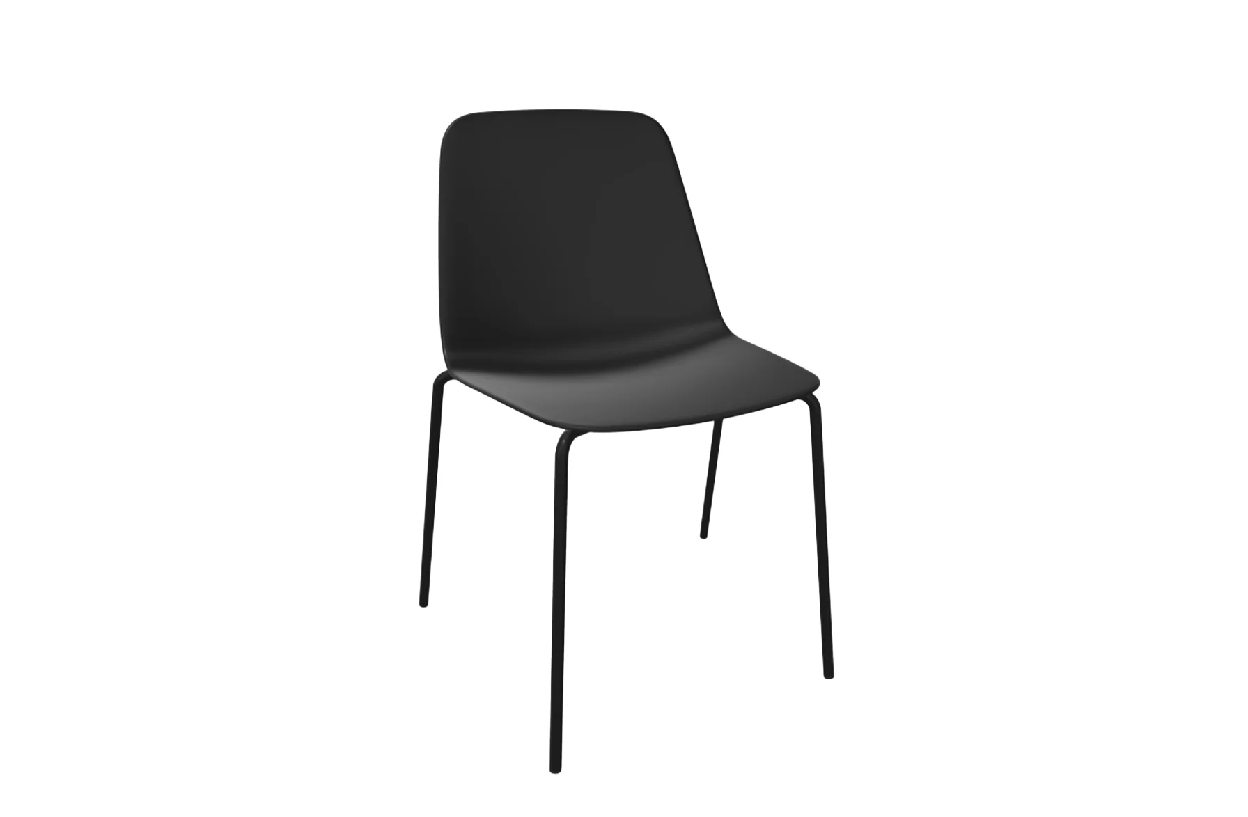 Maarten Plastic Chair - Four Metal Legs