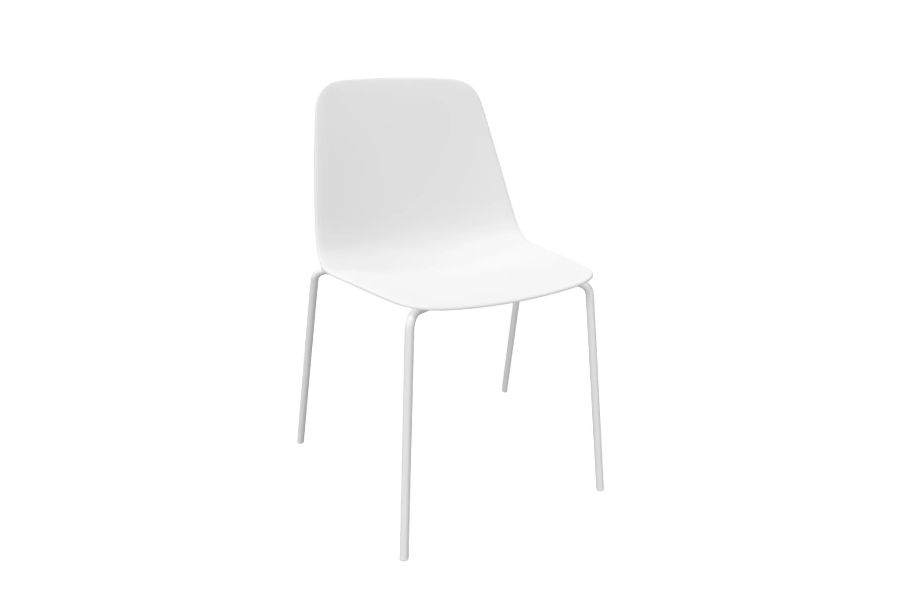 Maarten Plastic Chair - Four Metal Legs - Image 2